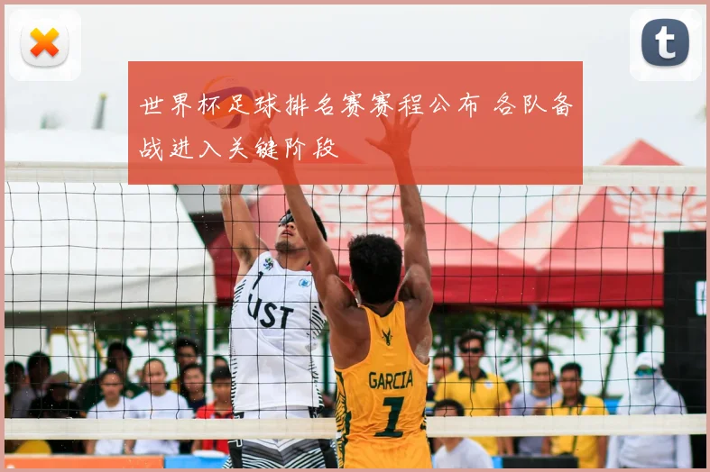 世界杯足球排名赛赛程公布 各队备战进入关键阶段
